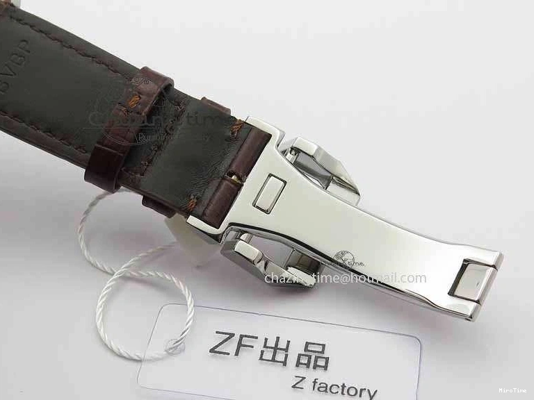 MIROTIME 0507 Portuguese IW3714 Diam ZF V2 1:1 Best Edition White Dial RG Numbers On Brown Leather Strap A79350 (Slim Movement) Fashionable 7246